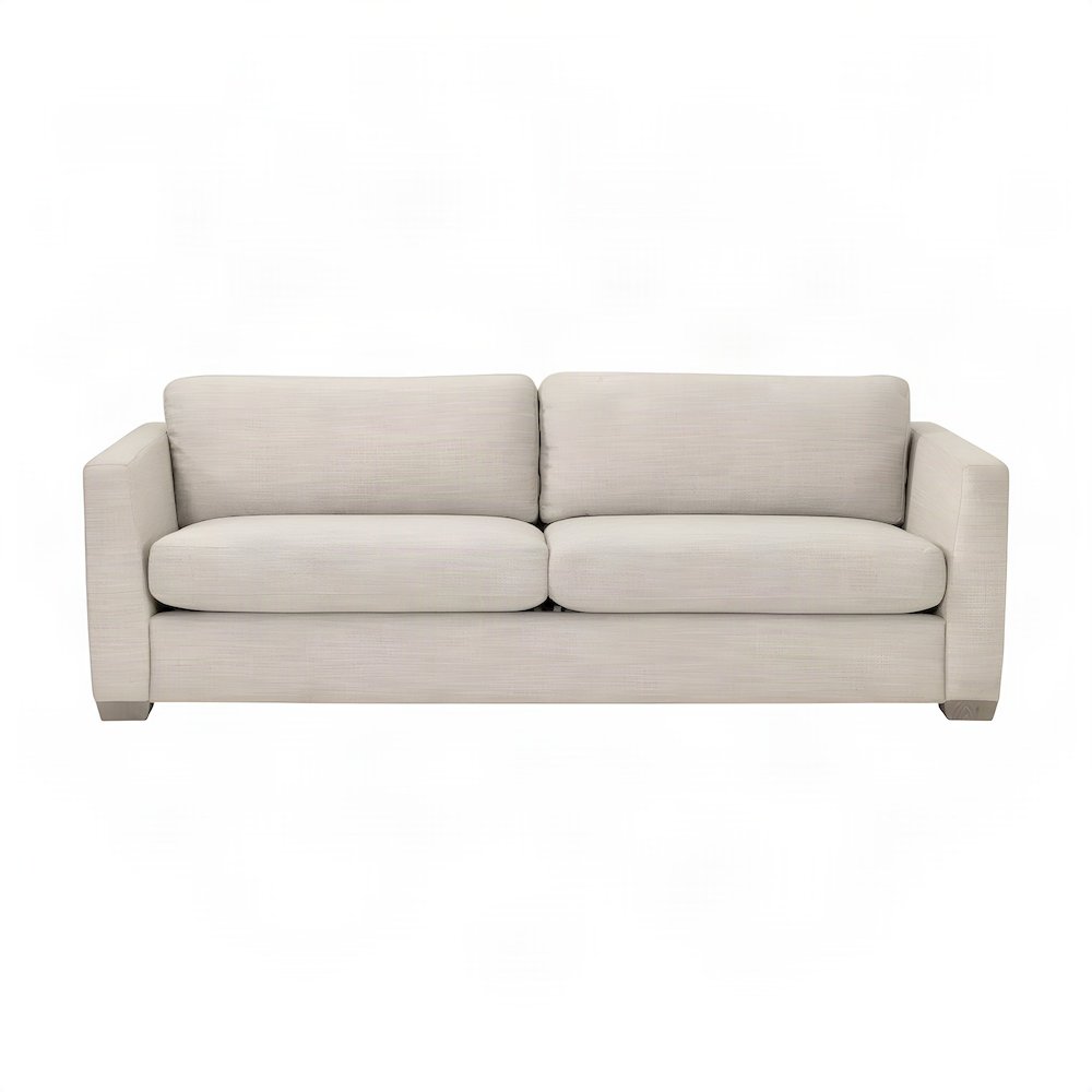 Starlight Canyon Home Taper Sofa, Performance Flax Linen, Natural Gray Oak