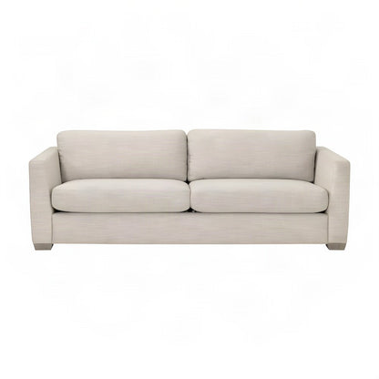 Starlight Canyon Home Taper Sofa, Performance Flax Linen, Natural Gray Oak
