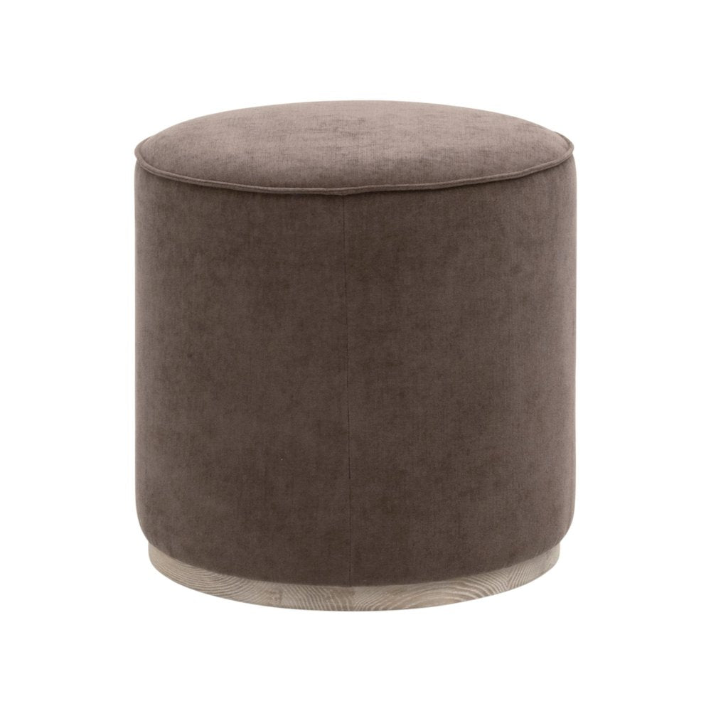 Starlight Canyon Home Fabric Ottoman, Performance Mulberry, Natural Gray