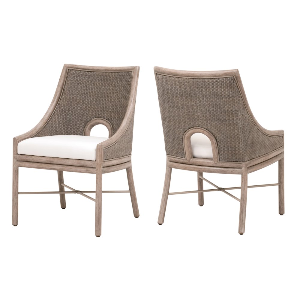 Woven Transitional Adamo Dining Chair, Set of 2