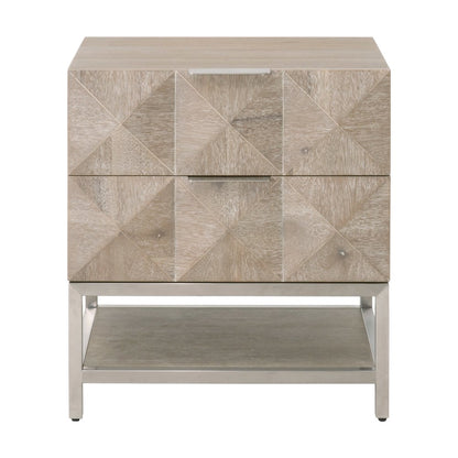 Traditions Transitional Atlas 2-Drawer Nightstand