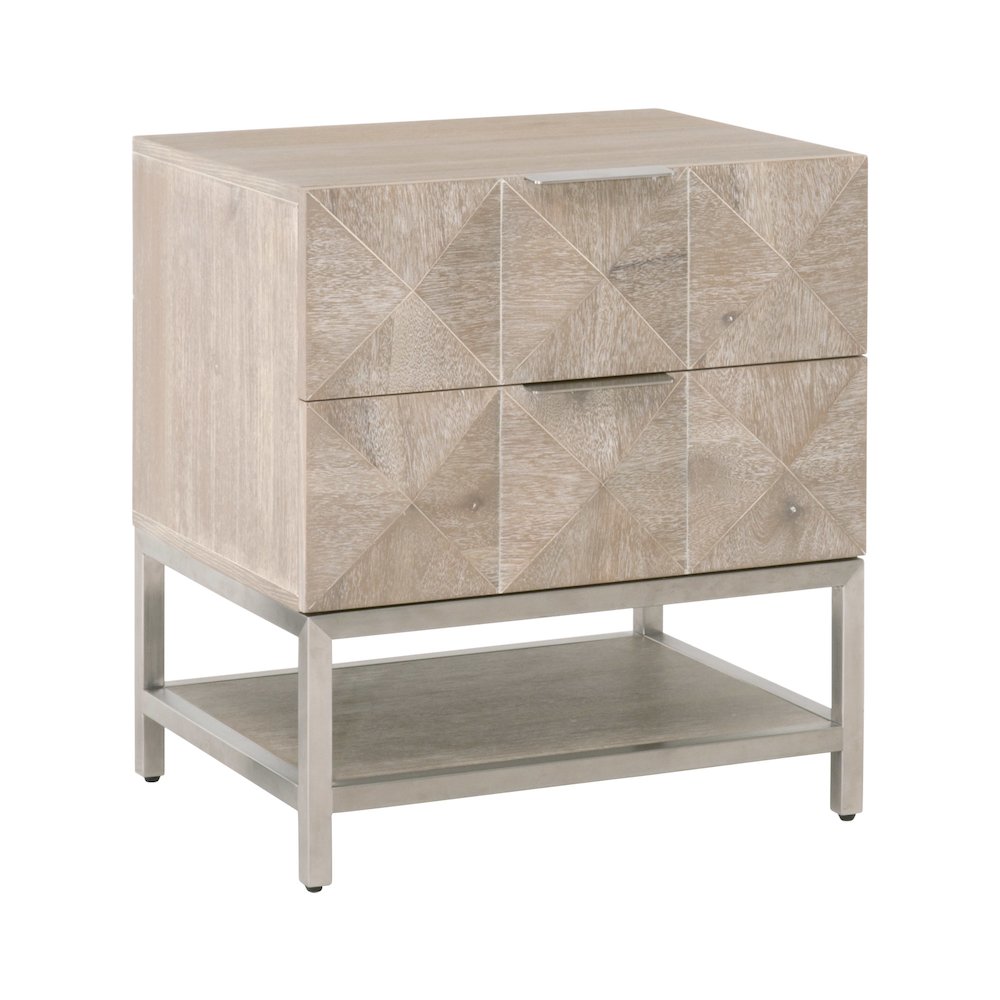 Traditions Transitional Atlas 2-Drawer Nightstand