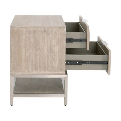 Traditions Transitional Atlas 2-Drawer Nightstand