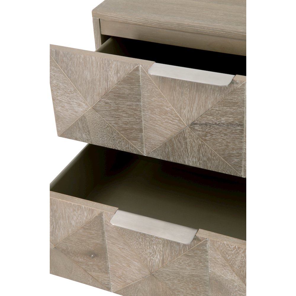 Traditions Transitional Atlas 2-Drawer Nightstand
