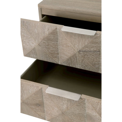 Traditions Transitional Atlas 2-Drawer Nightstand