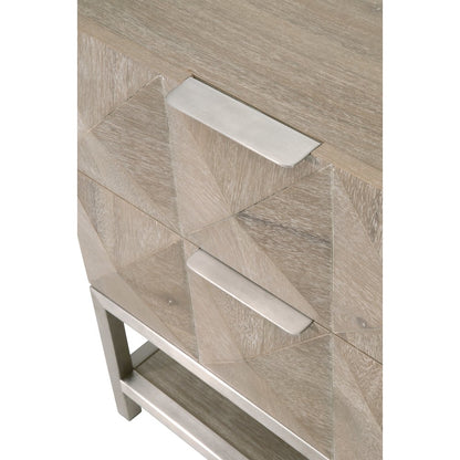 Traditions Transitional Atlas 2-Drawer Nightstand