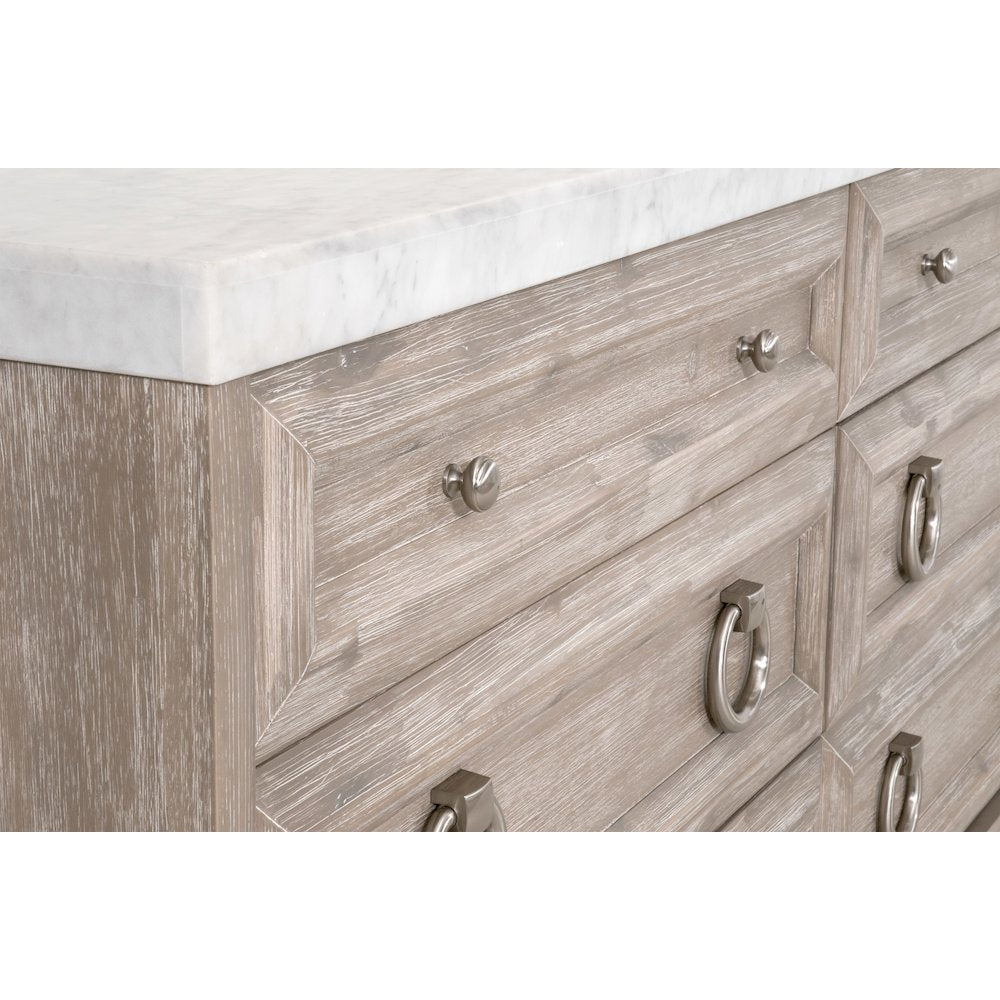 Traditions Transitional Azure Carrera 6-Drawer Double Dresser