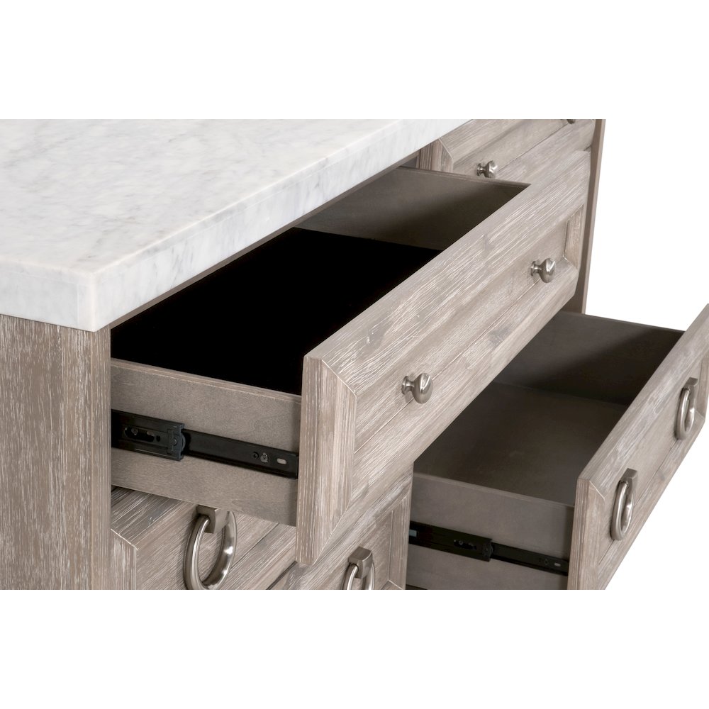 Traditions Transitional Azure Carrera 6-Drawer Double Dresser