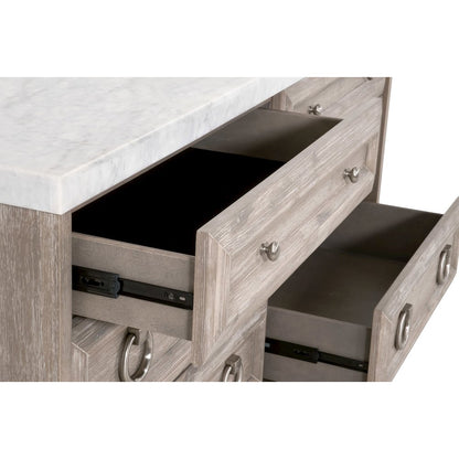 Traditions Transitional Azure Carrera 6-Drawer Double Dresser