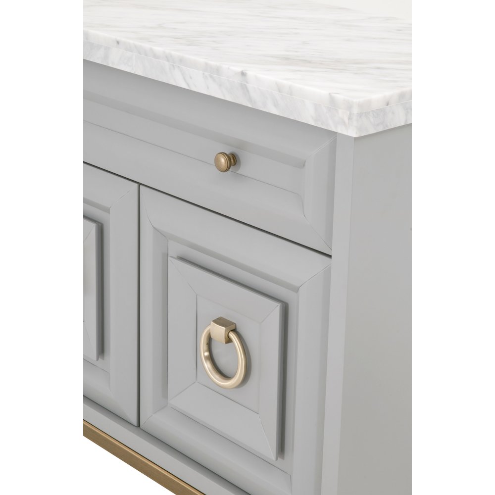 Traditions Transitional Azure Carrera Media Chest