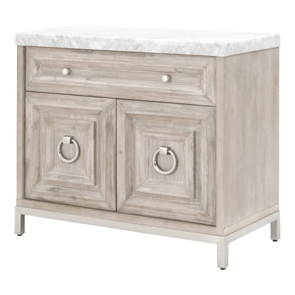 Traditions Transitional Azure Carrera Media Chest