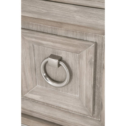 Traditions Transitional Azure Carrera Media Chest