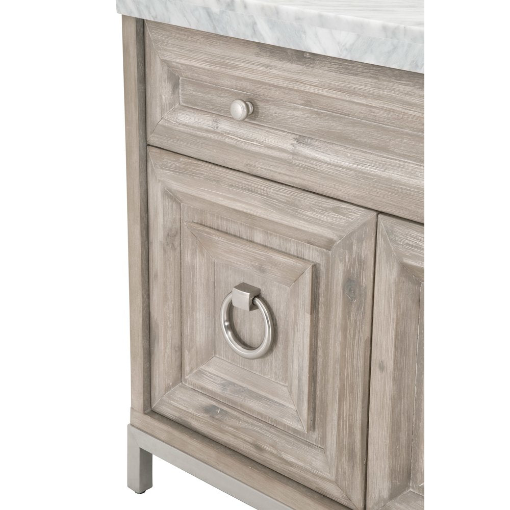 Traditions Transitional Azure Carrera Media Chest