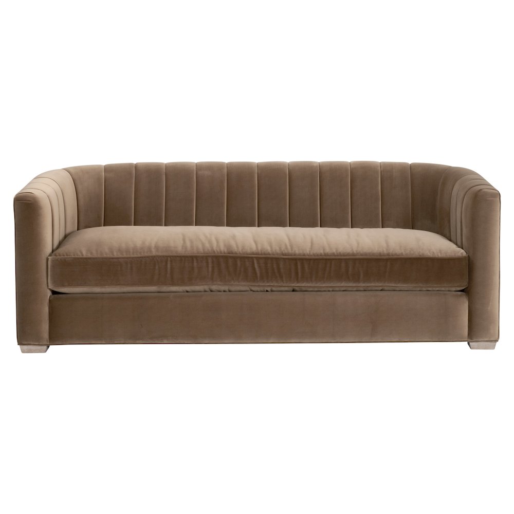 Stitch & Hand - Upholstery Transitional Bronx 87" Channel Back Sofa