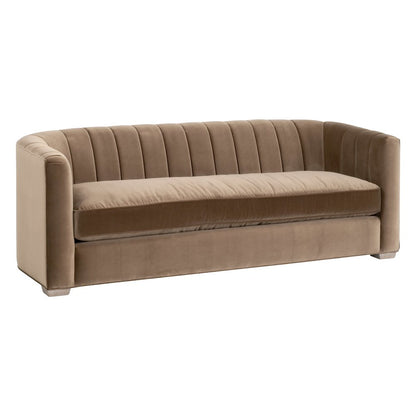Stitch & Hand - Upholstery Transitional Bronx 87" Channel Back Sofa
