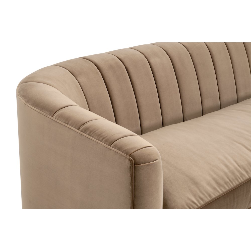 Stitch & Hand - Upholstery Transitional Bronx 87" Channel Back Sofa