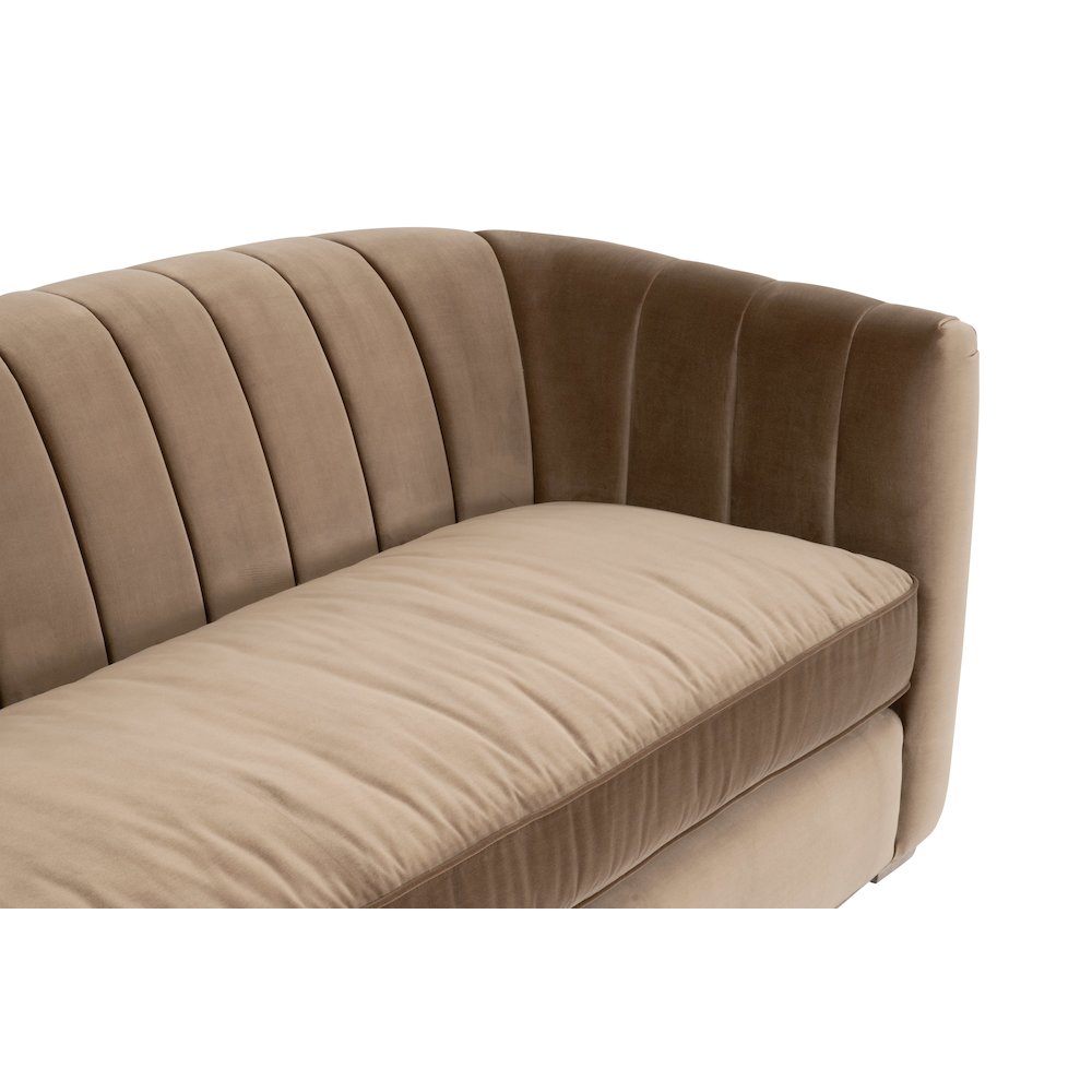 Stitch & Hand - Upholstery Transitional Bronx 87" Channel Back Sofa
