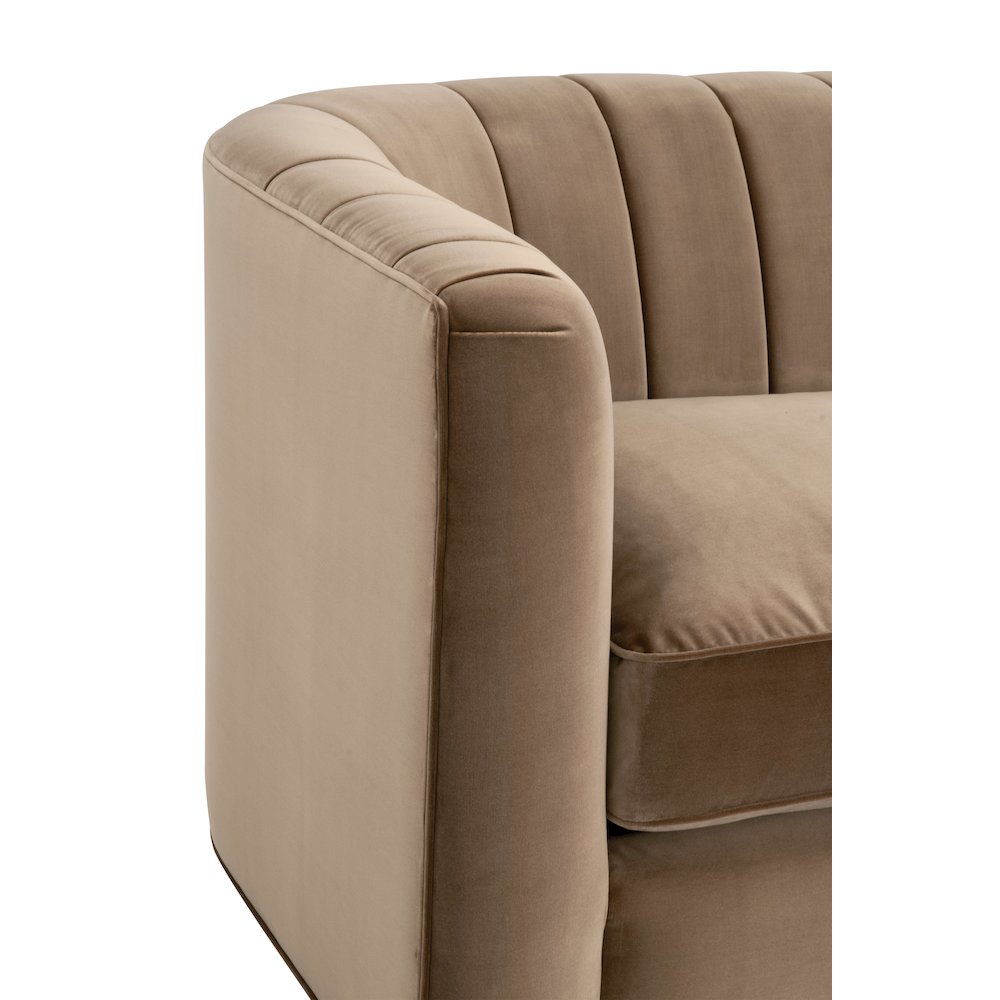 Stitch & Hand - Upholstery Transitional Bronx 87" Channel Back Sofa