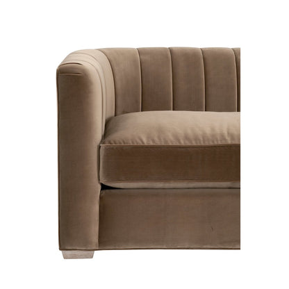 Stitch & Hand - Upholstery Transitional Bronx 87" Channel Back Sofa