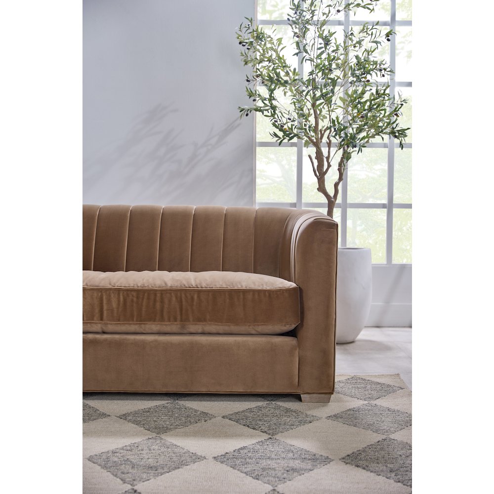 Stitch & Hand - Upholstery Transitional Bronx 87" Channel Back Sofa