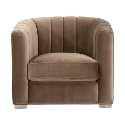 Stitch & Hand - Upholstery Transitional Bronx Channel Back Sofa Chair