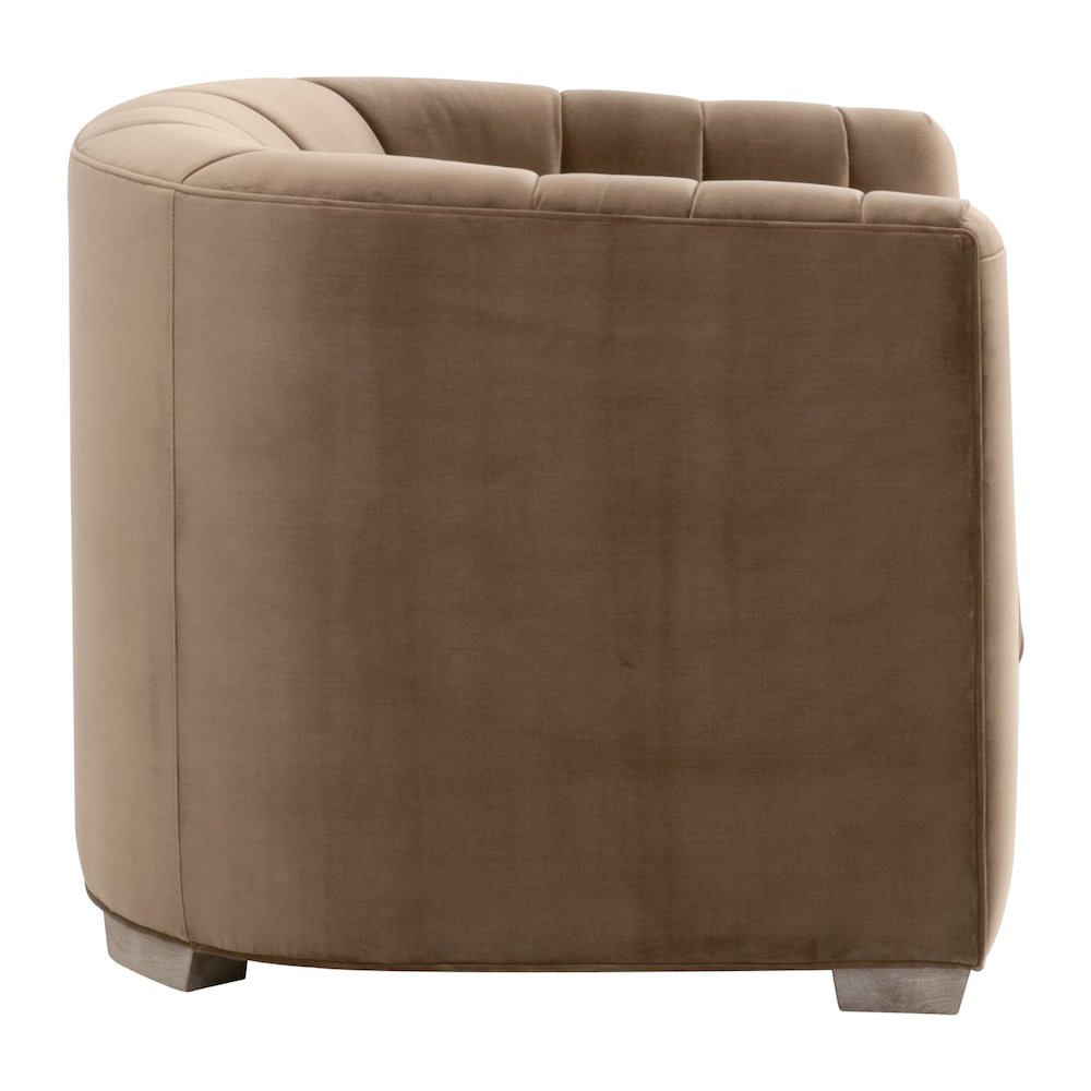 Stitch & Hand - Upholstery Transitional Bronx Channel Back Sofa Chair