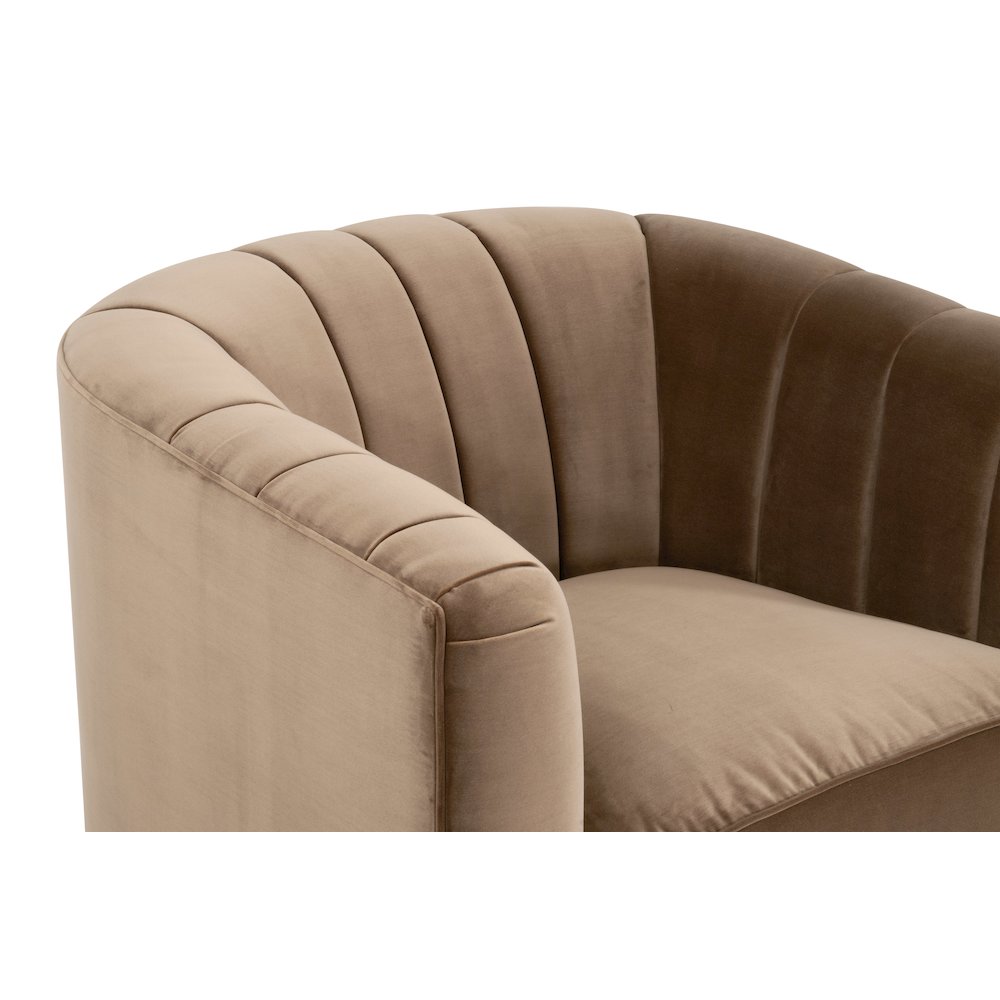 Stitch & Hand - Upholstery Transitional Bronx Channel Back Sofa Chair