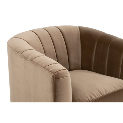Stitch & Hand - Upholstery Transitional Bronx Channel Back Sofa Chair