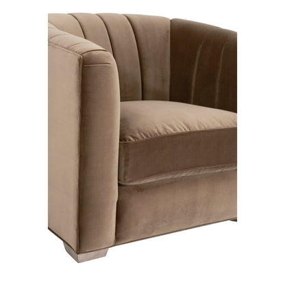 Stitch & Hand - Upholstery Transitional Bronx Channel Back Sofa Chair