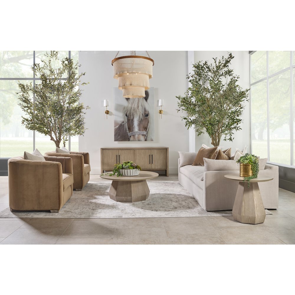 Stitch & Hand - Upholstery Transitional Bronx Channel Back Sofa Chair