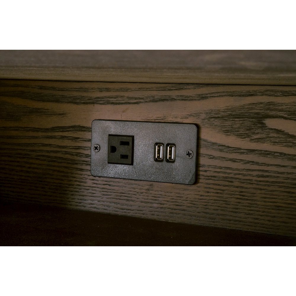 Bronze Bay Transitional Cambria 2-Drawer Nightstand