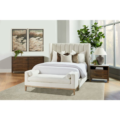 Bronze Bay Transitional Cambria 2-Drawer Nightstand