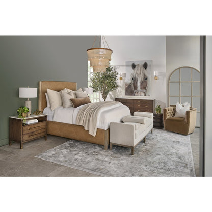 Bronze Bay Transitional Cambria 2-Drawer Nightstand