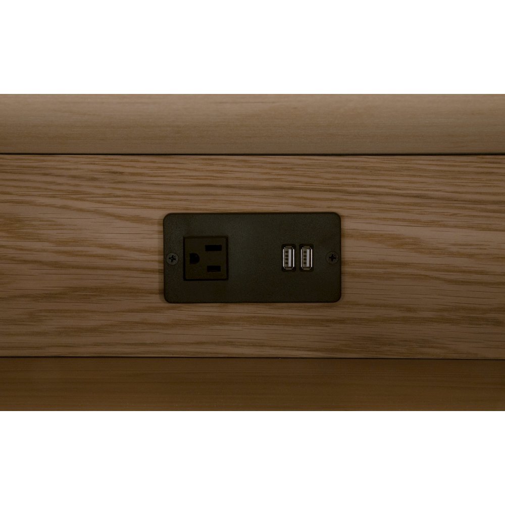 Bronze Bay Transitional Cambria 2-Drawer Nightstand
