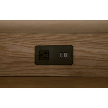 Bronze Bay Transitional Cambria 2-Drawer Nightstand