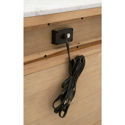 Bronze Bay Transitional Cambria 2-Drawer Nightstand