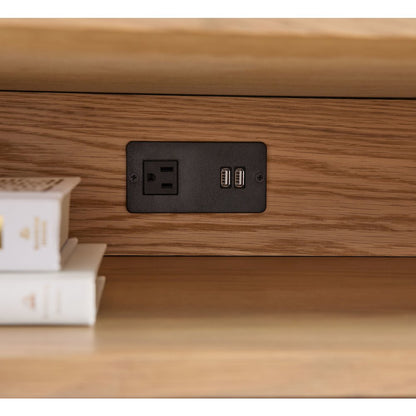 Bronze Bay Transitional Cambria 2-Drawer Nightstand