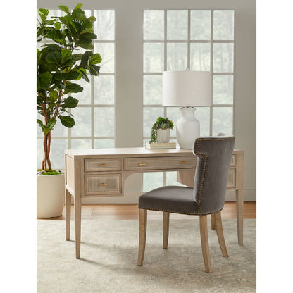 Bella Antique Transitional Cane Desk