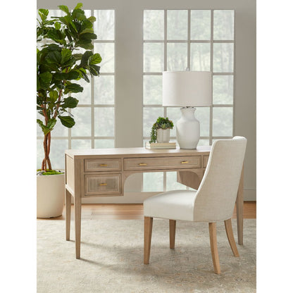Bella Antique Transitional Cane Desk