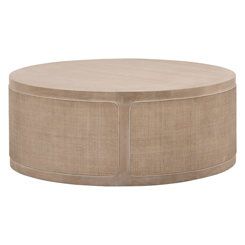 Bella Antique Transitional Cane Coffee Table