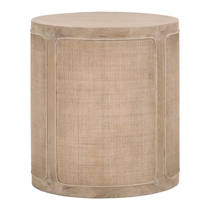 Bella Antique Transitional Cane End Table