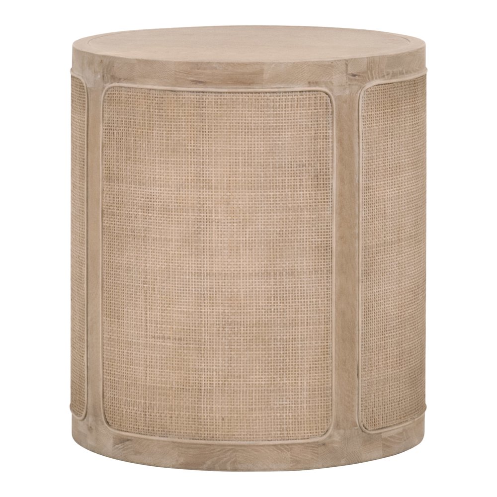 Bella Antique Transitional Cane End Table