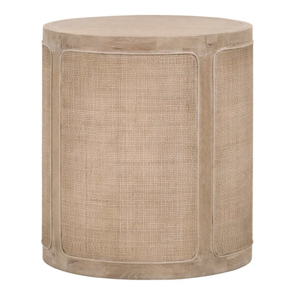 Bella Antique Transitional Cane End Table