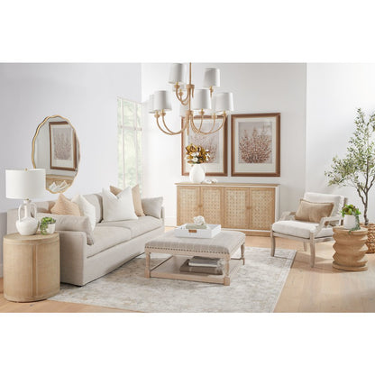 Bella Antique Transitional Cane End Table