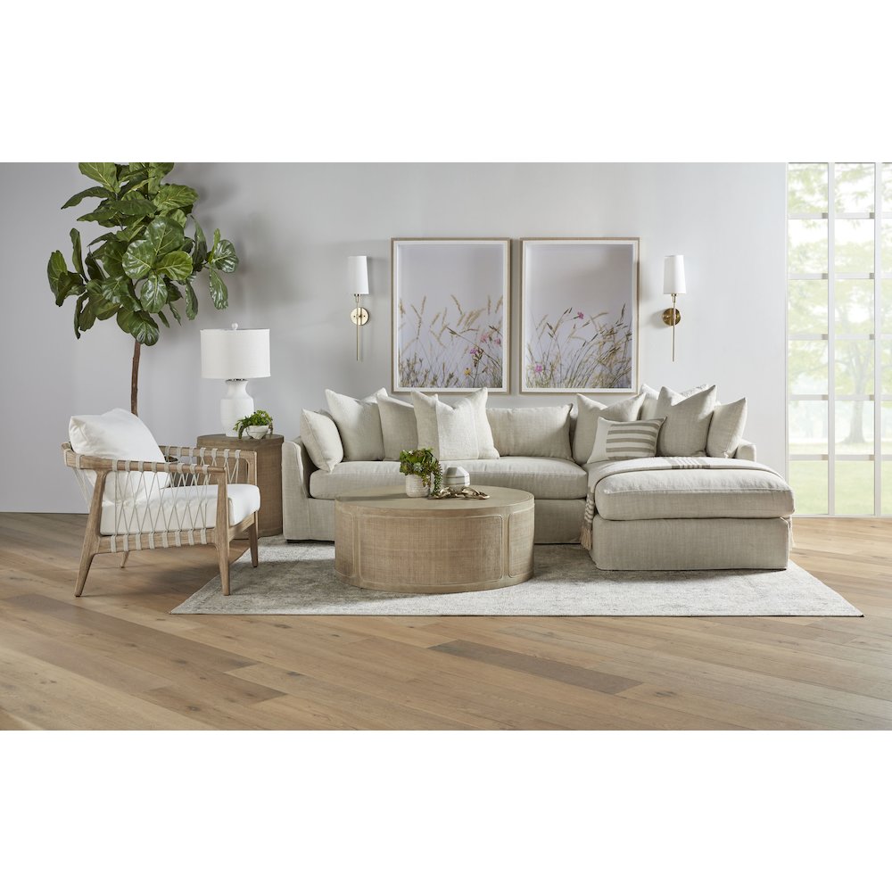 Bella Antique Transitional Cane End Table