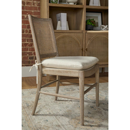 Bella Antique Transitional Cane Storage Bookcase