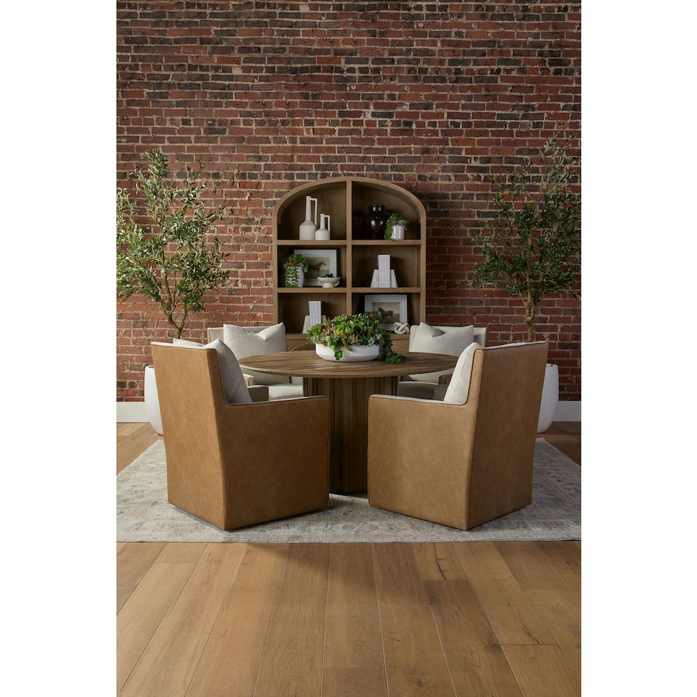Bella Antique Transitional Cane Storage Bookcase