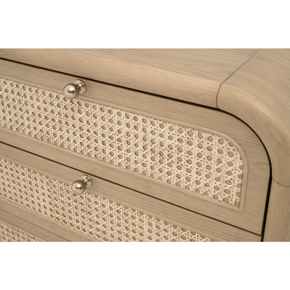 Bronze Bay Transitional Cannes 3-Drawer Nightstand