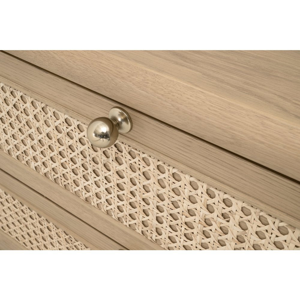 Bronze Bay Transitional Cannes 3-Drawer Nightstand