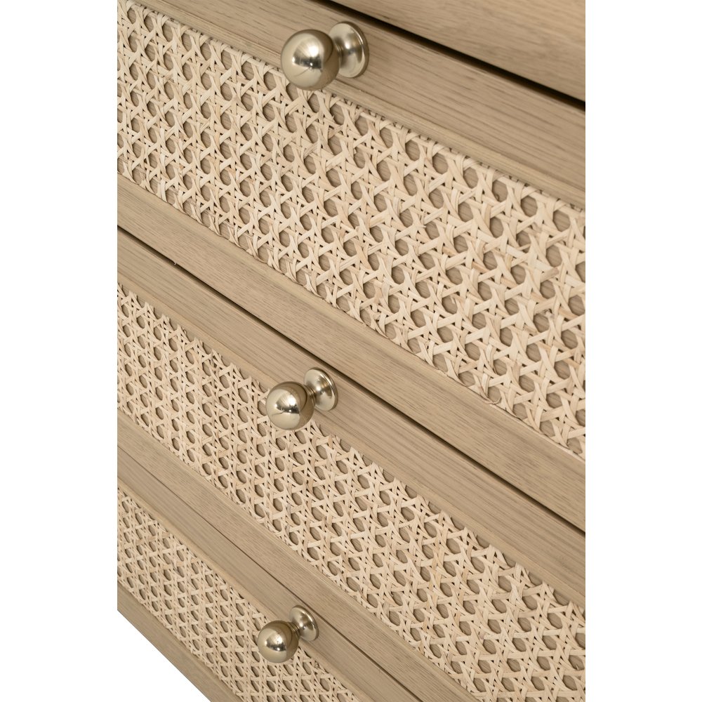 Bronze Bay Transitional Cannes 3-Drawer Nightstand